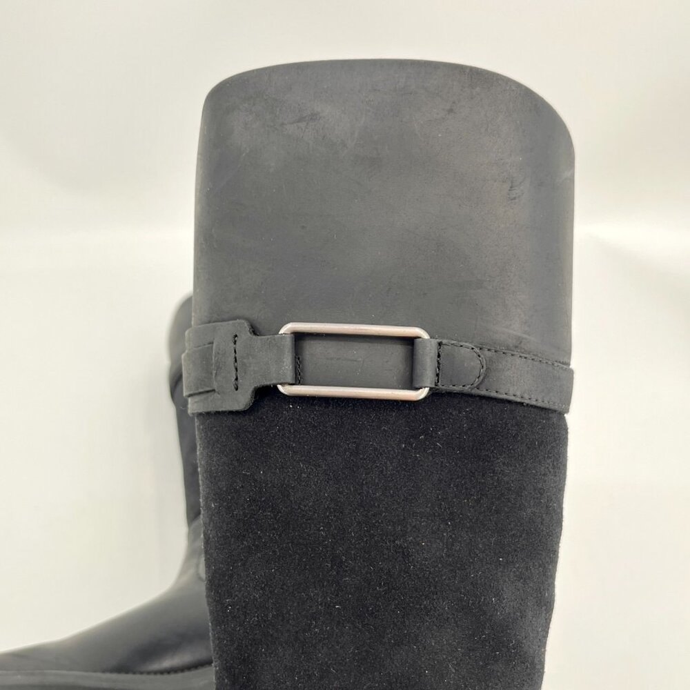 Clarks Women's Collection Maye Carly Tall Boots Size 6.5 -Black Leather - Picture 10 of 11
